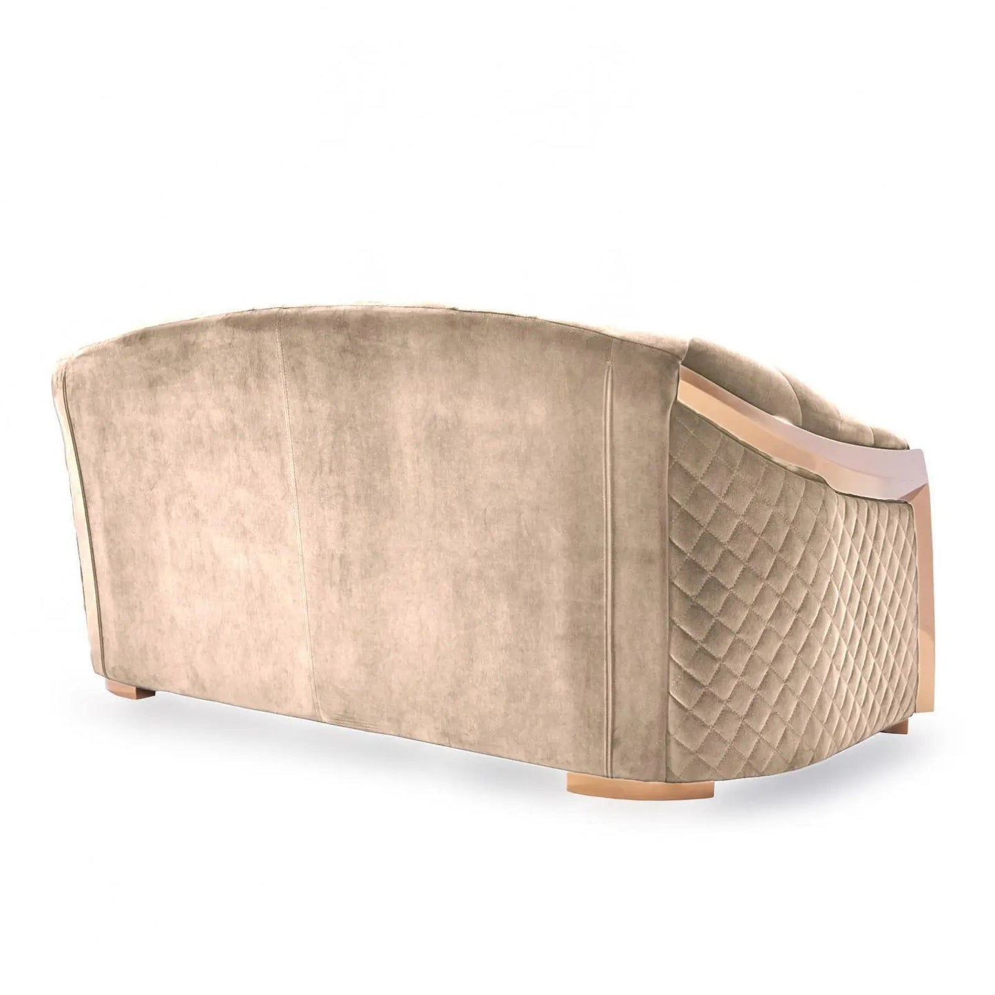 Massimo Rose Gold Premium Sofa Set in Taupe