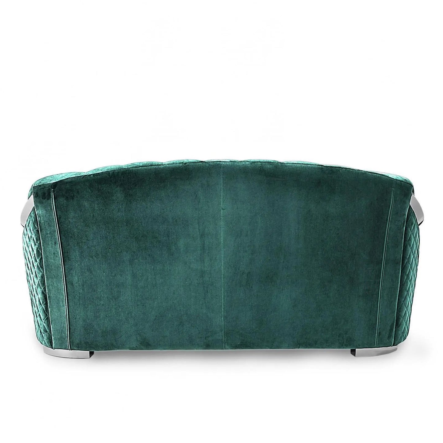 Massimo Silver Premium Sofa Set in Dark Green