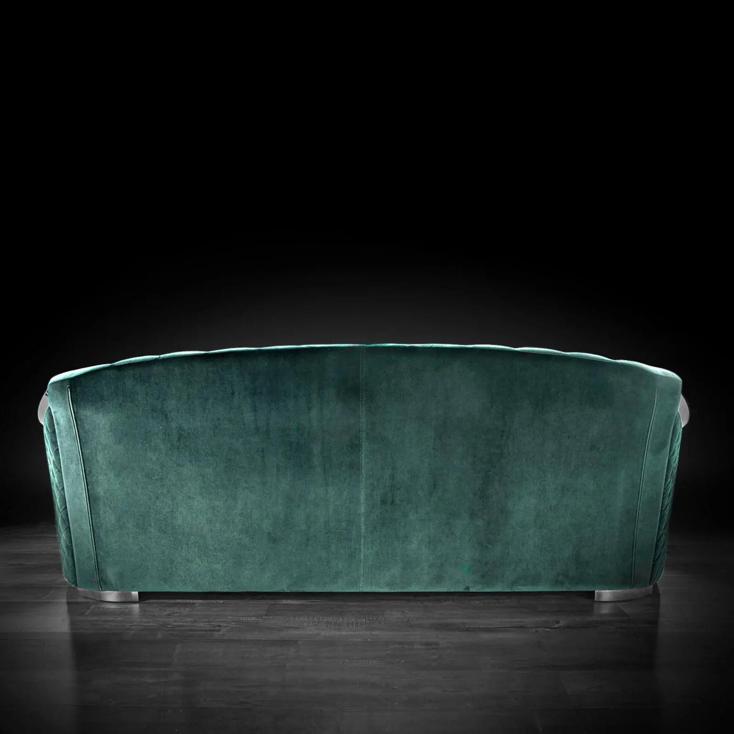 Massimo Silver Premium Sofa Set in Dark Green