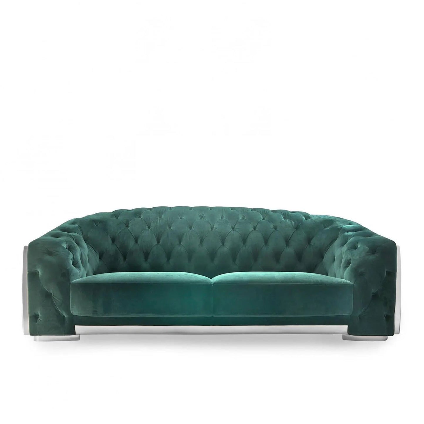 Massimo Silver Dark Green Sofa Set