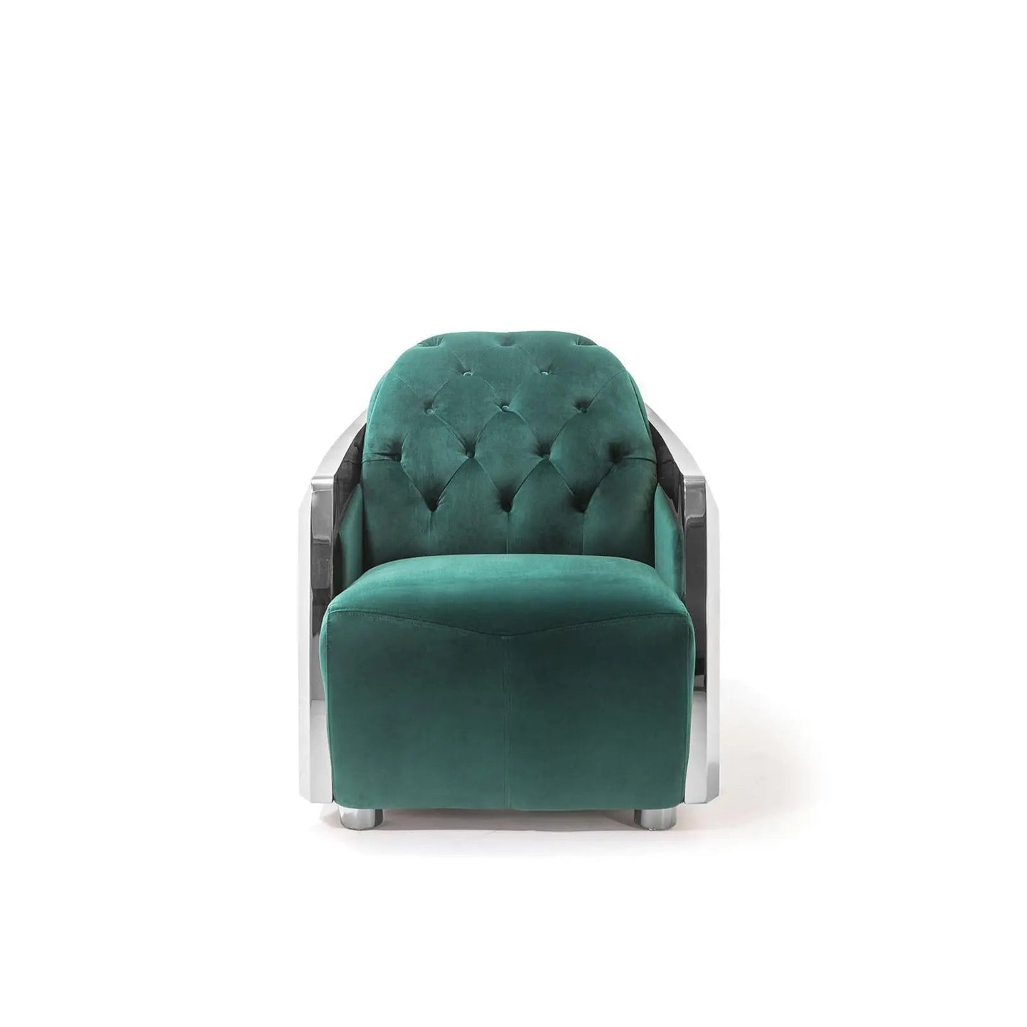 Massimo Silver Dark Green Stylish Sofa Set