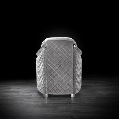 Massimo Silver Premium Sofa Set in Gray