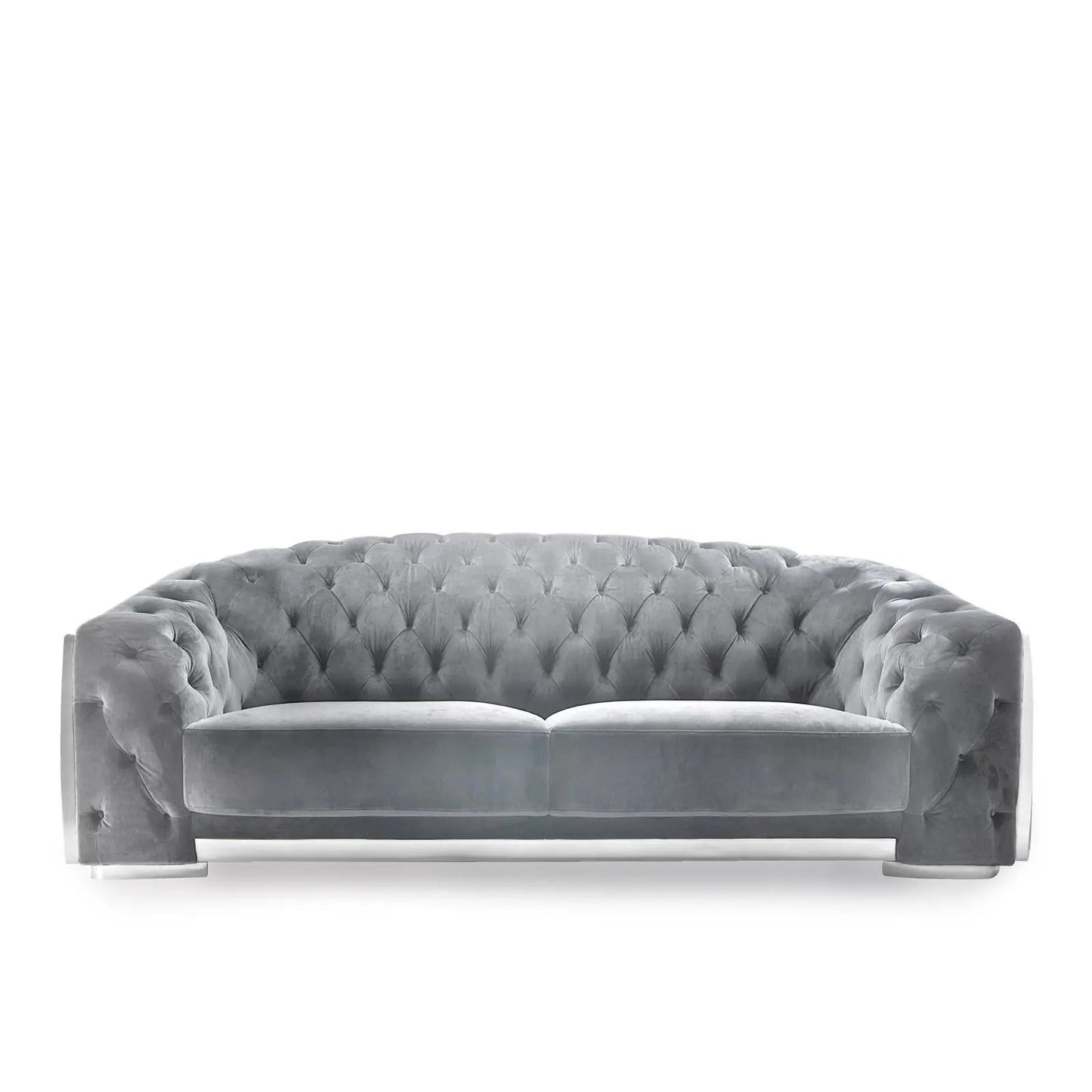 Massimo Silver Gray Sofa Set