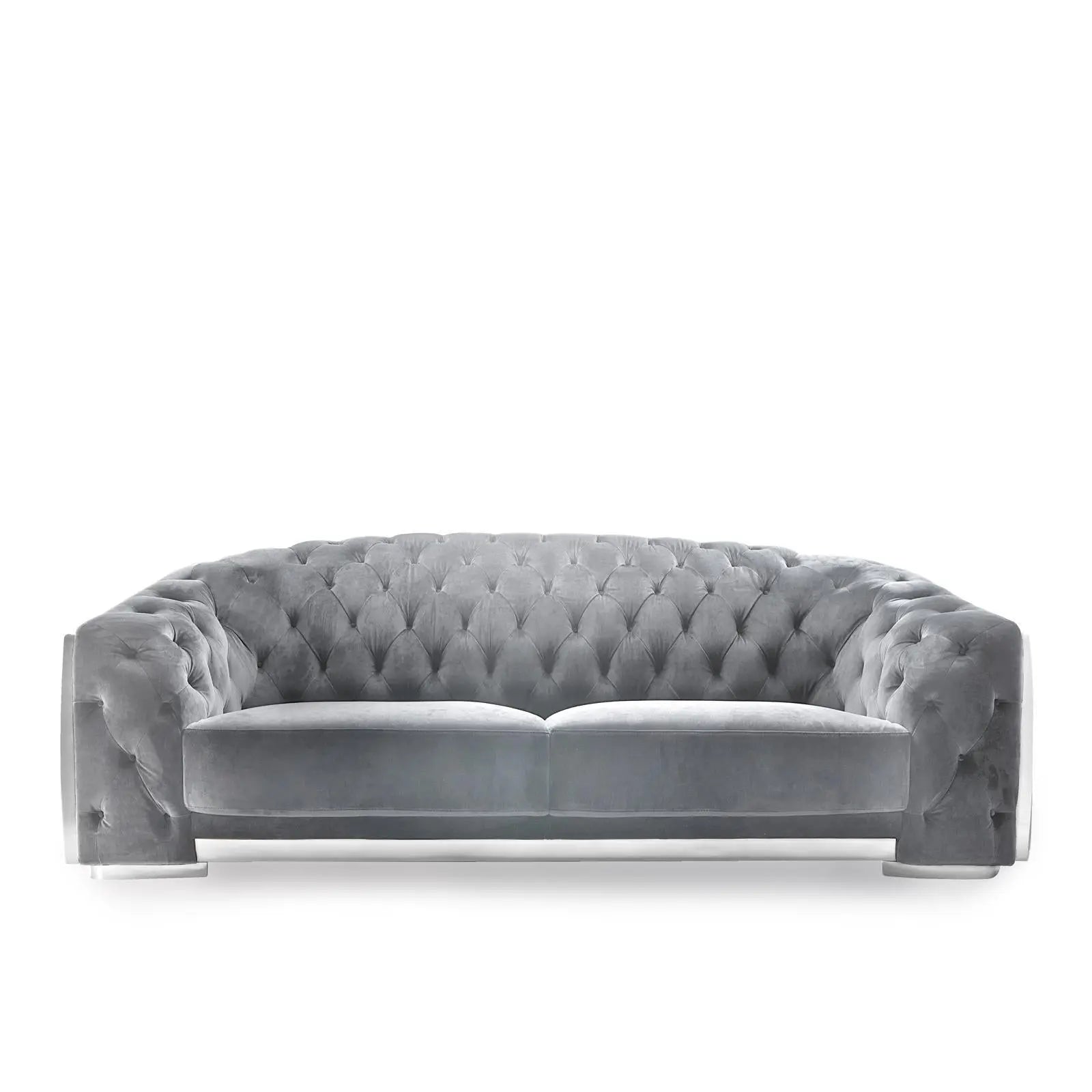 Massimo Silver Gray Sofa Set