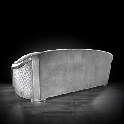Massimo Silver Premium Sofa Set in Gray