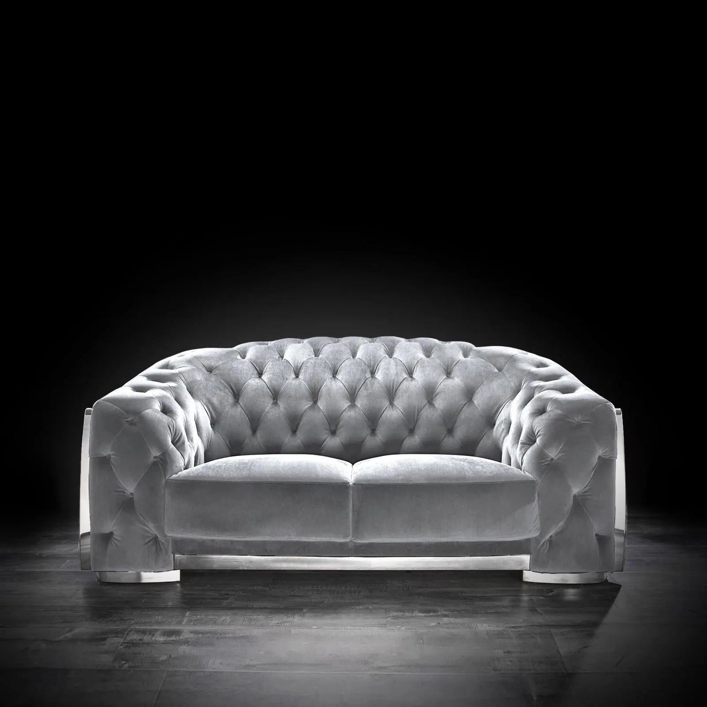 Massimo Silver Gray Sofa Set