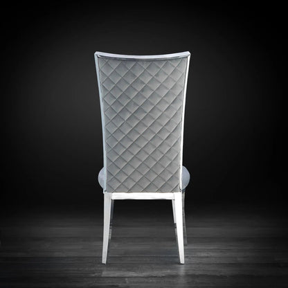 Massimo Contemporary Silver Dining Chair