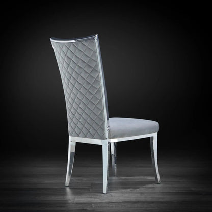 Massimo Contemporary Silver Dining Chair