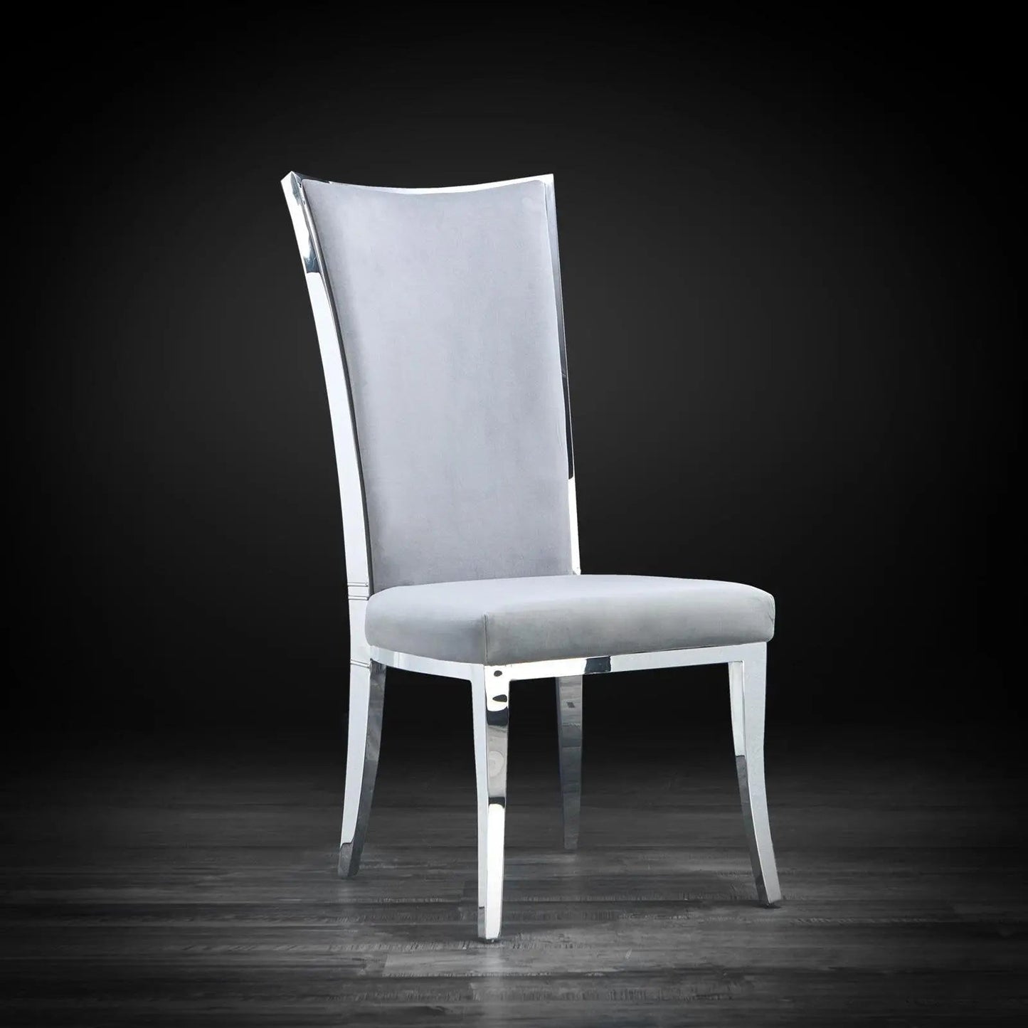 Massimo Contemporary Silver Dining Chair