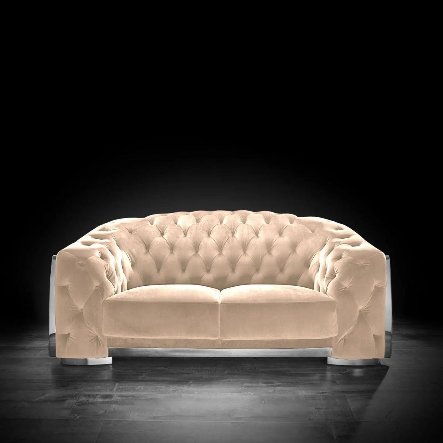 Massimo Silver Taupe Modern Sofa Set