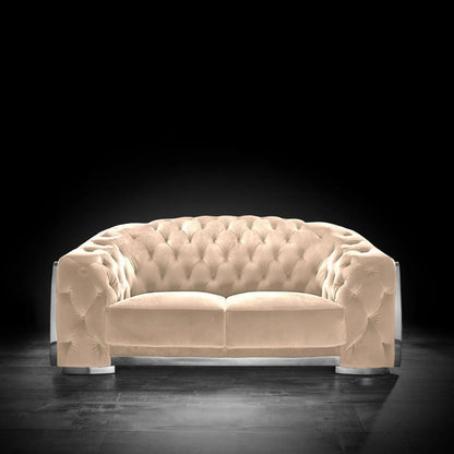 Massimo Silver Taupe Modern Sofa Set