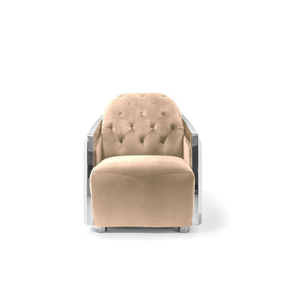 Massimo Silver Premium Sofa Set in Taupe