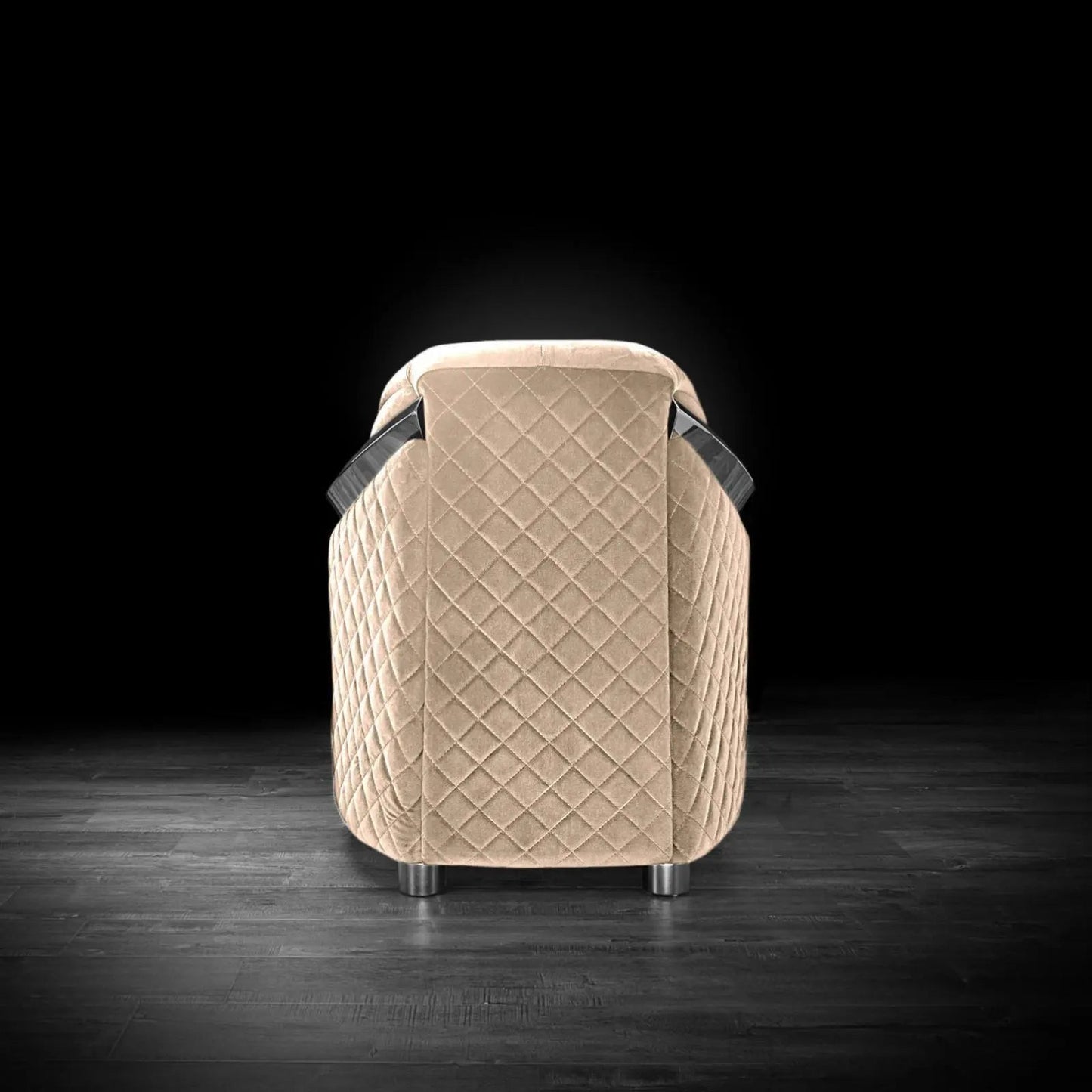 Massimo Silver Premium Sofa Set in Taupe