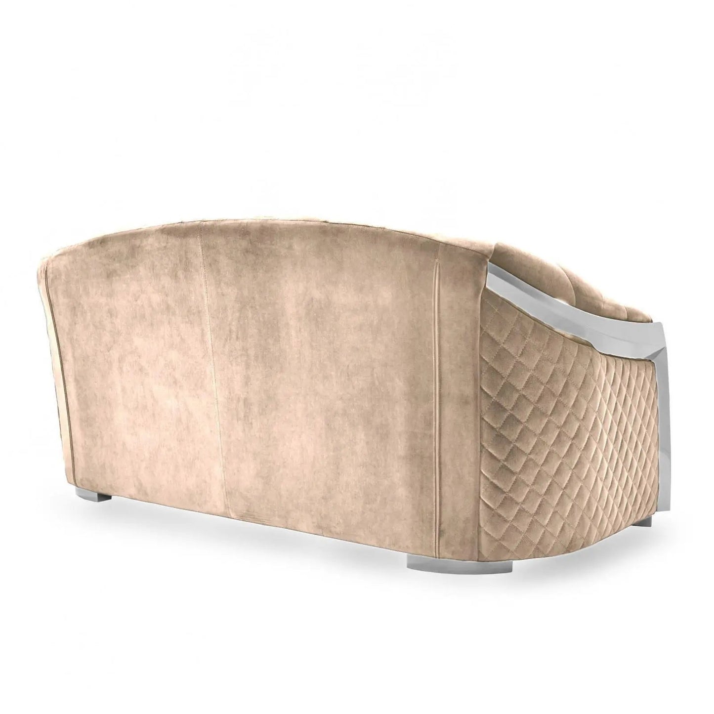 Massimo Silver Premium Sofa Set in Taupe