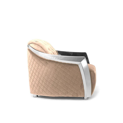 Massimo Silver Premium Sofa Set in Taupe