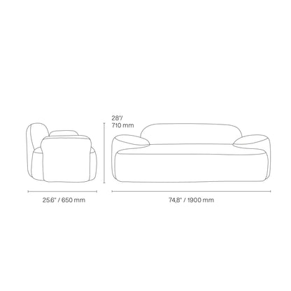 Mauricio Modern Sofa Set – Light Beige