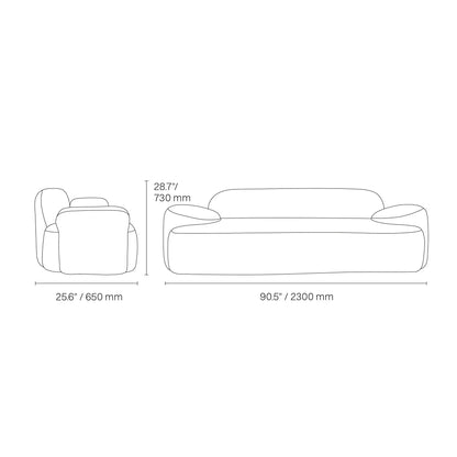 Mauricio Modern Sofa Set – Light Beige