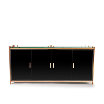 Mauris 4-Door Buffet with Rose Gold Accents