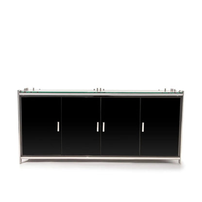 Mauris 4-Door Buffet in Silver Finish