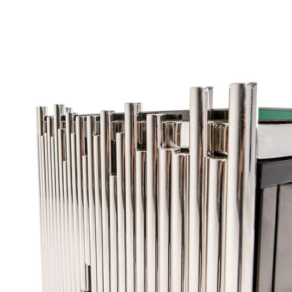 Mauris 4-Door Buffet in Silver Finish