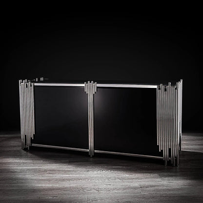 Mauris 4-Door Buffet in Silver Finish