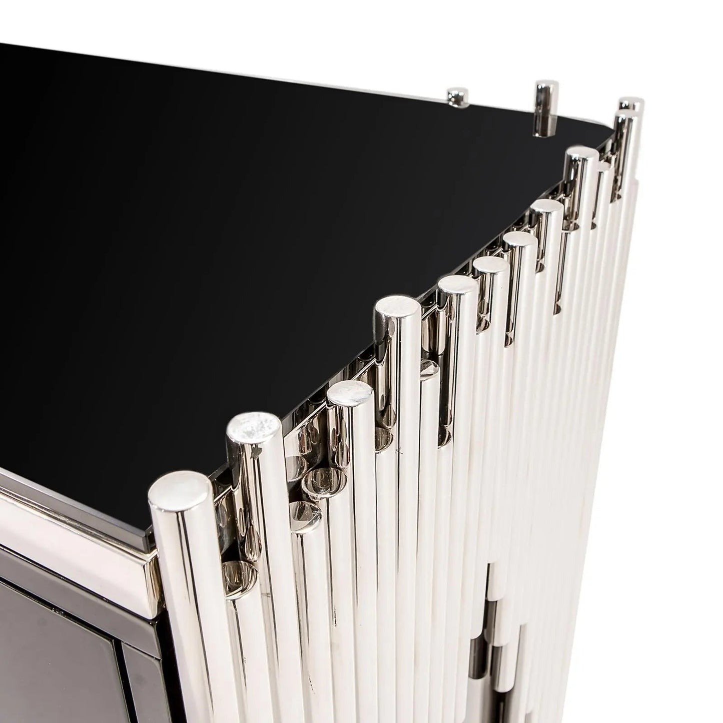 Mauris 4-Door Buffet in Silver Finish