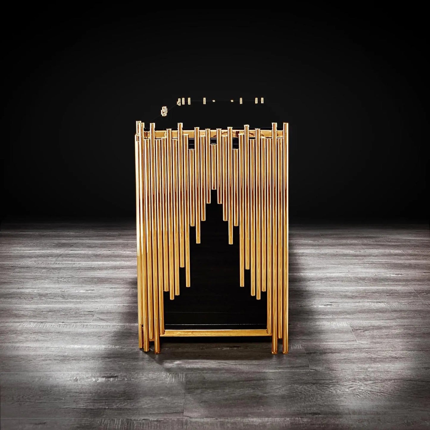 Mauris 4-Door Buffet in Titanium Gold