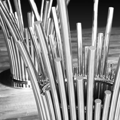 Mauris Rectangular Glass Dining Table