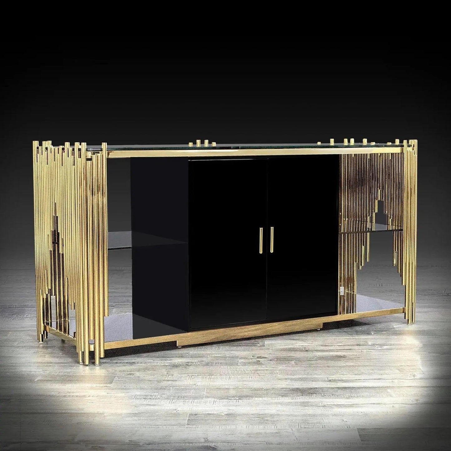 Mauris Buffet with Titanium Gold Finish