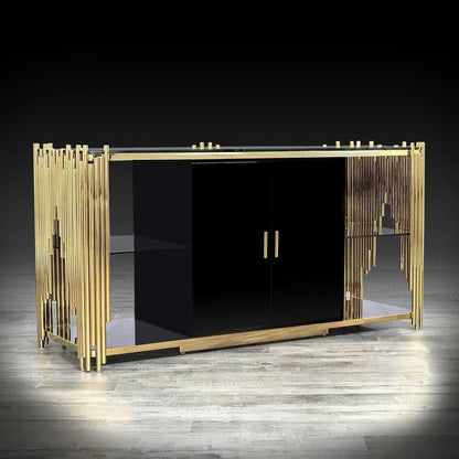 Mauris Buffet with Titanium Gold Finish