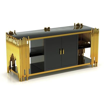 Mauris Buffet with Titanium Gold Finish