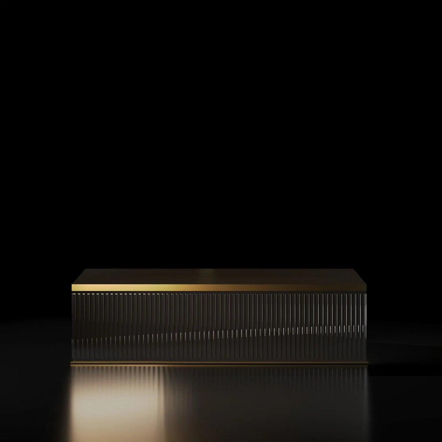 Messina Zirconium Gold Coffee Table for a Luxe Touch