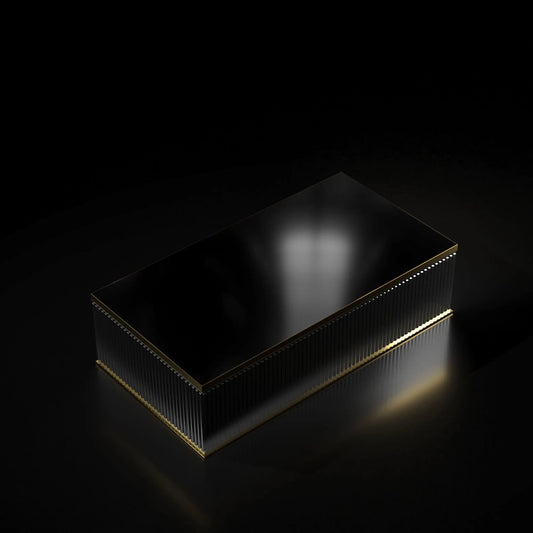 Messina Rect Zirconium Gold Coffee Table