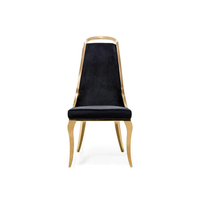 Milano Brushed Titanium Gold Dining Chair