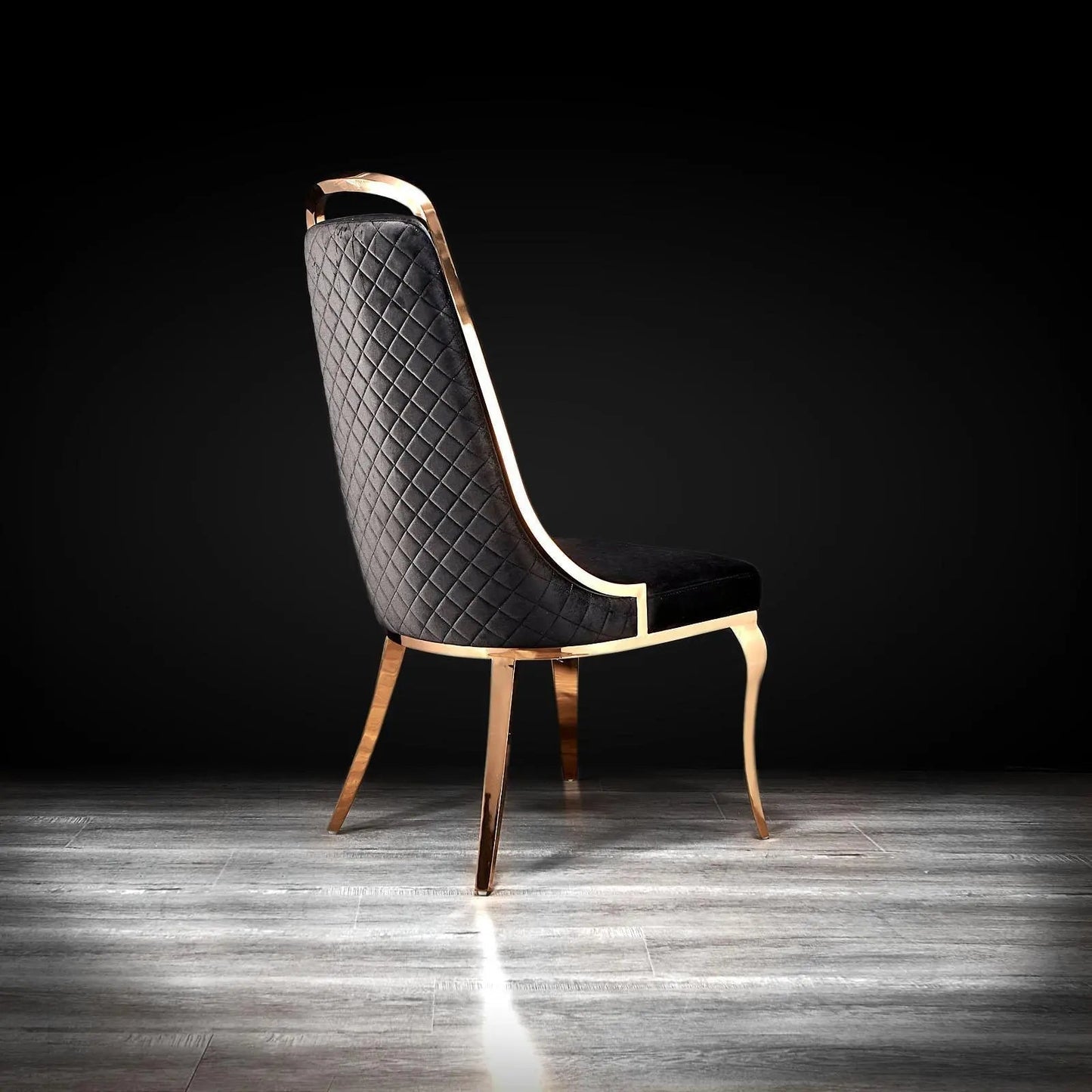 Milano Rose Gold Elegant Dining Chair