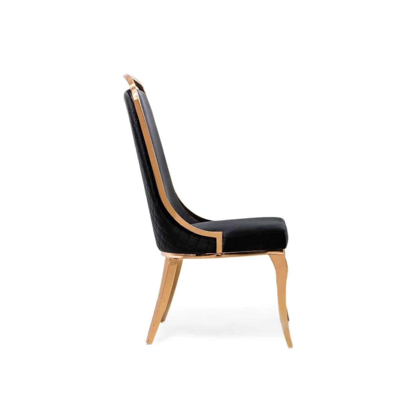Milano Rose Gold Elegant Dining Chair