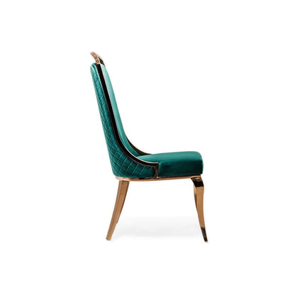 Milano Rose Gold Elegant Dining Chair