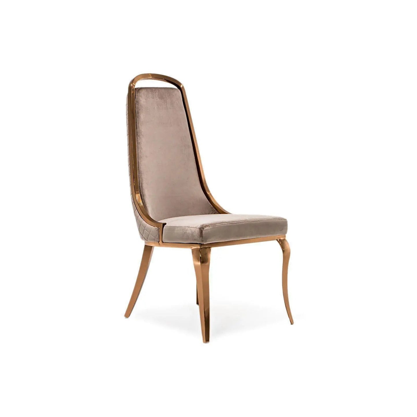 Milano Rose Gold Elegant Dining Chair