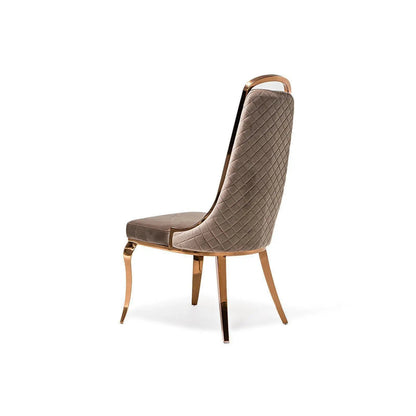 Milano Rose Gold Elegant Dining Chair