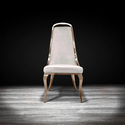Milano Rose Gold Elegant Dining Chair
