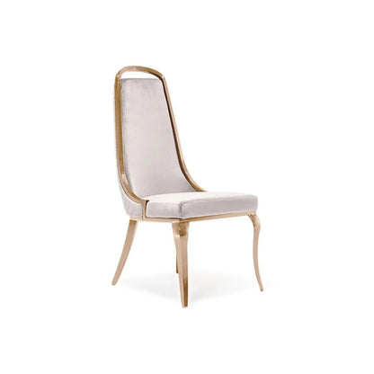 Milano Rose Gold Elegant Dining Chair
