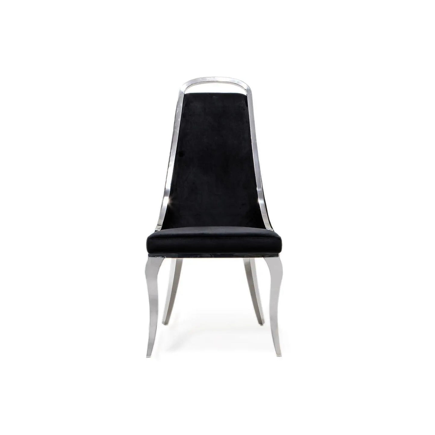 Milano Silver Black Dining Chair RG