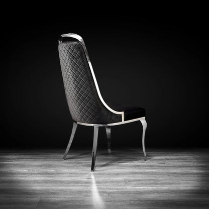 Milano Modern Silver Dining Chair