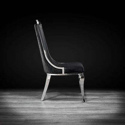 Milano Modern Silver Dining Chair