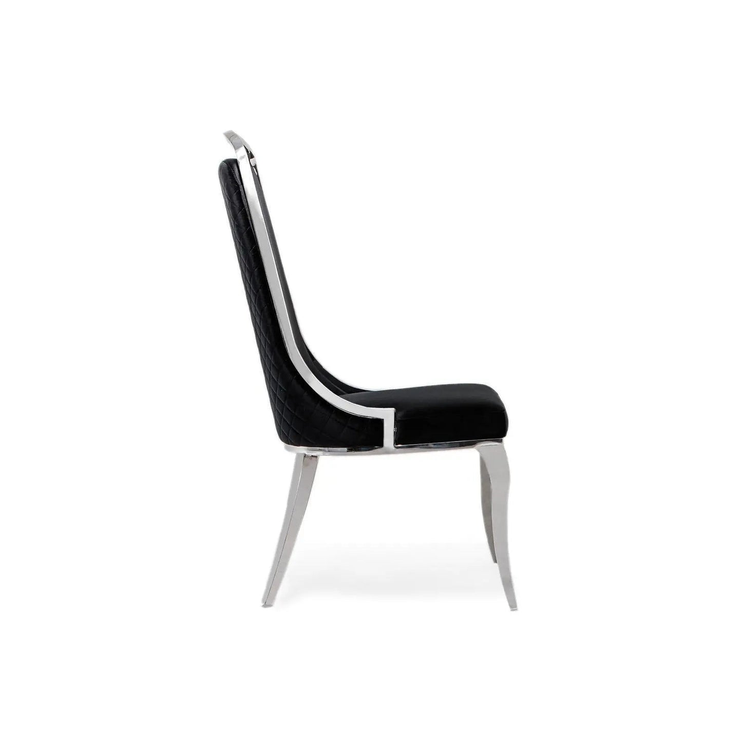 Milano Modern Silver Dining Chair