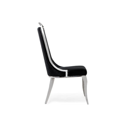 Milano Modern Silver Dining Chair