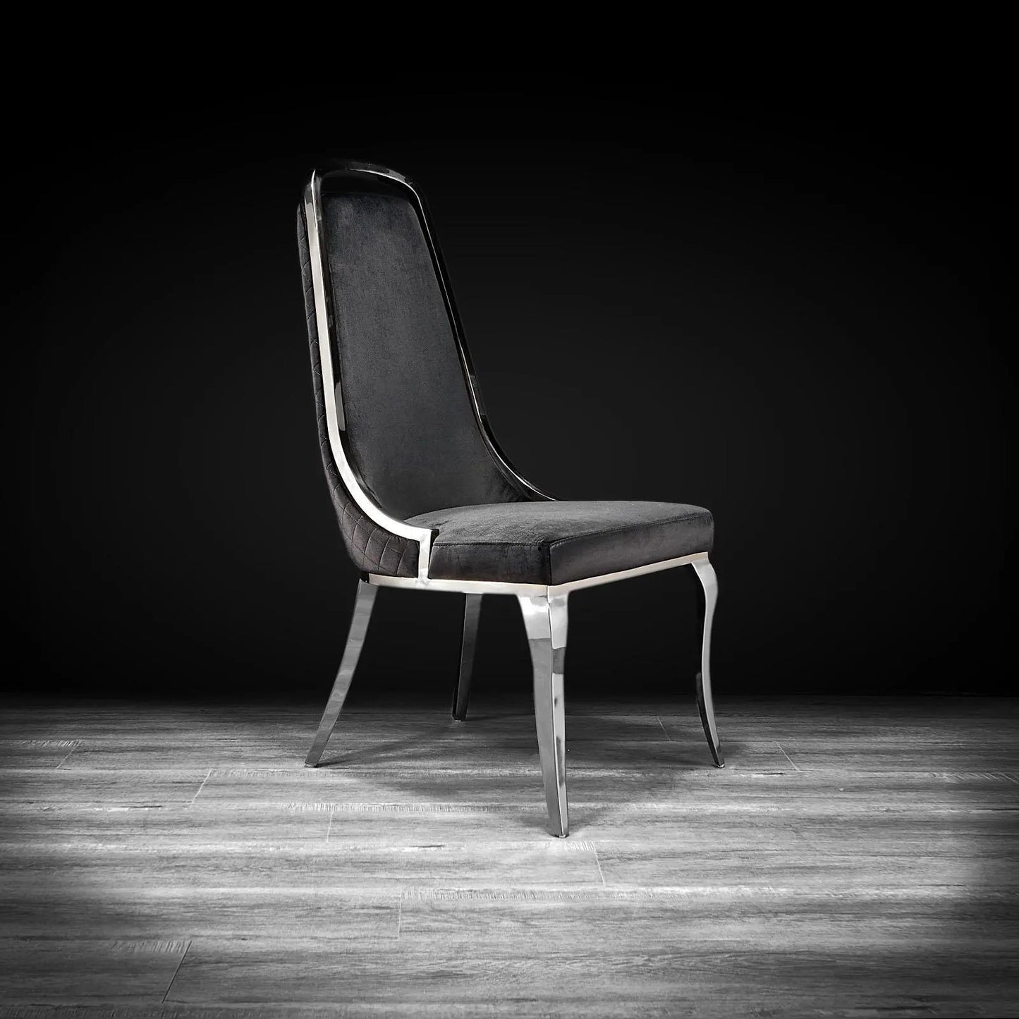 Milano Modern Silver Dining Chair