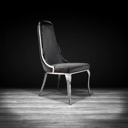Milano Modern Silver Dining Chair