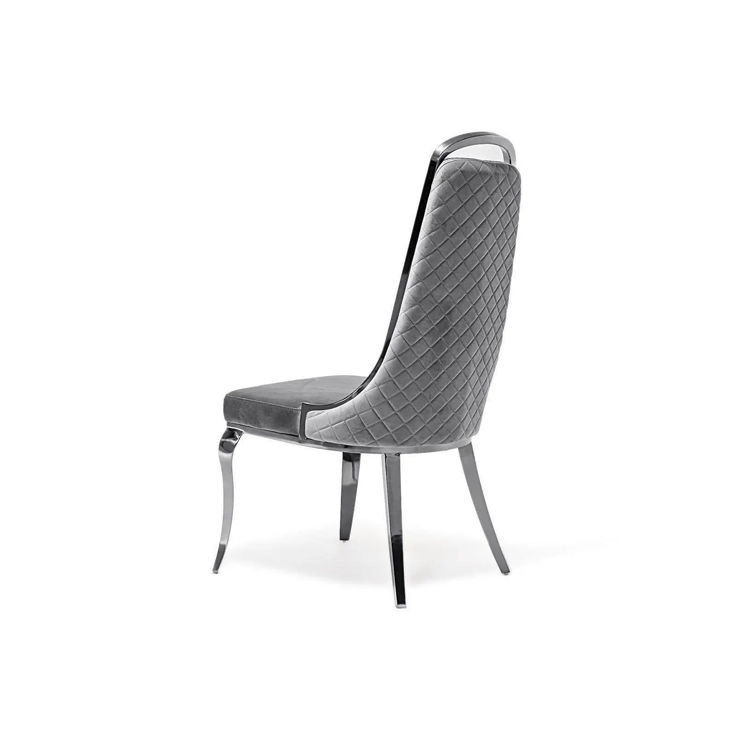 Milano Modern Silver Dining Chair