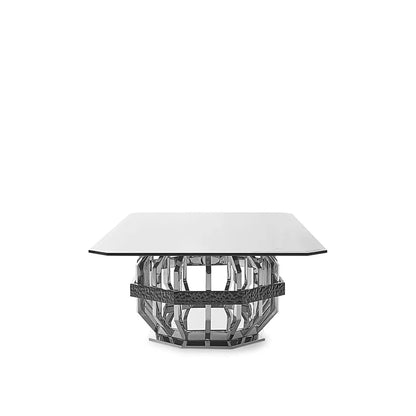 Milano Rectangular Glass-Top Dining Table